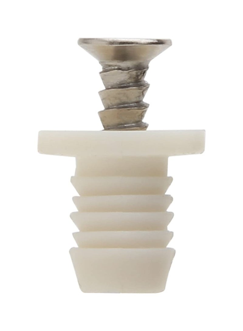 Silverline 8mm Plastic Hinge Dowel Inserts with Screws, 50 Pcs - Image 3